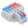 2-in-6-Out Lever Wire Connectors 10-Pack KV426 Push-in Terminal Blocks Compact