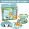Baby Monthly Milestone Stickers – Set of 24 Zoo Animals