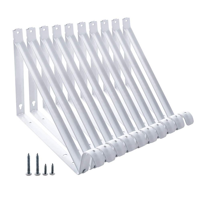 HOME MASTER HARDWARE Heavy Duty Closet Shelf Rod Brackets Supports