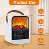 ZJFLNZYC Portable Mini Electric Fireplace Heater,Small Room Space Heaters for