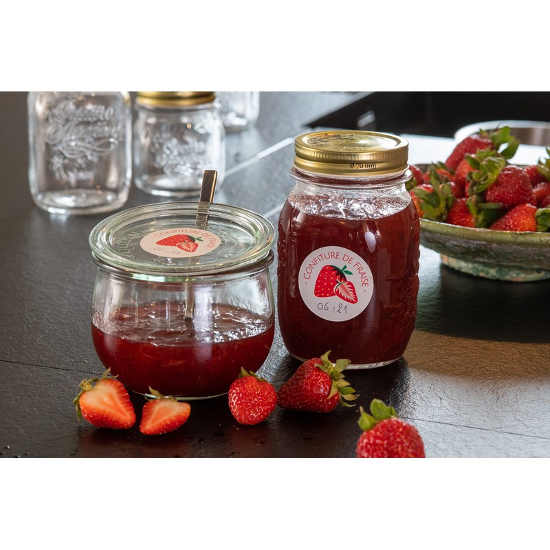 AVERY Pack of Jam Labels, Strawberry, 64 étiquettes