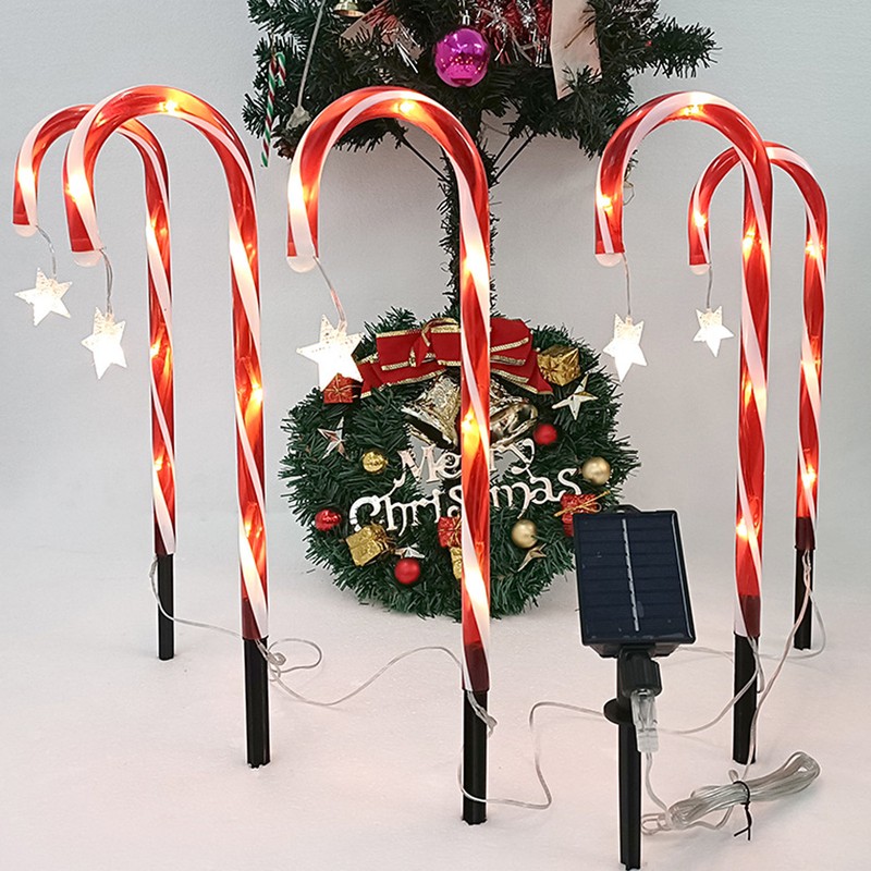 Christmas Candy Cane Lights 1 for 5 IP65 Waterproof 8
