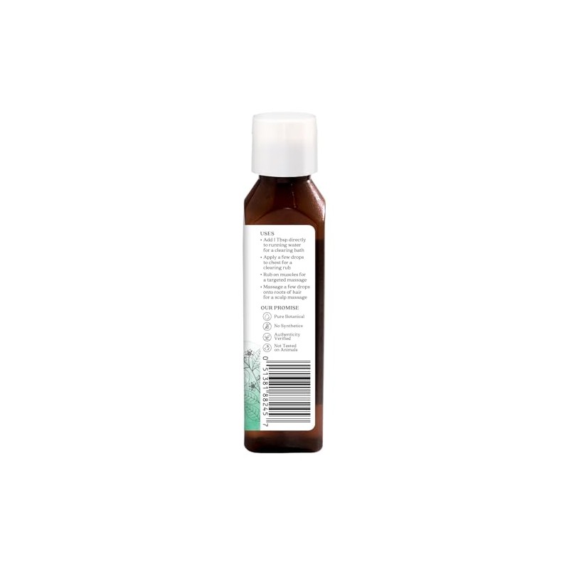 Aura Cacia Body Oil, Clearing Eucalyptus, 4 Fluid Ounce