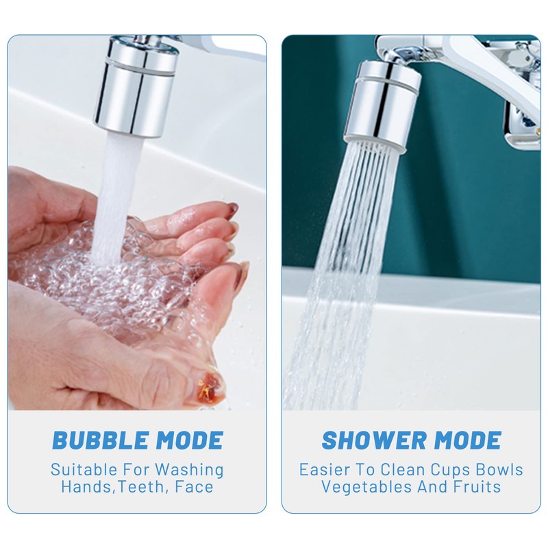 1440° Rotating Multifunctional Extension Tap, Tap Extension Attachment with 2-Way