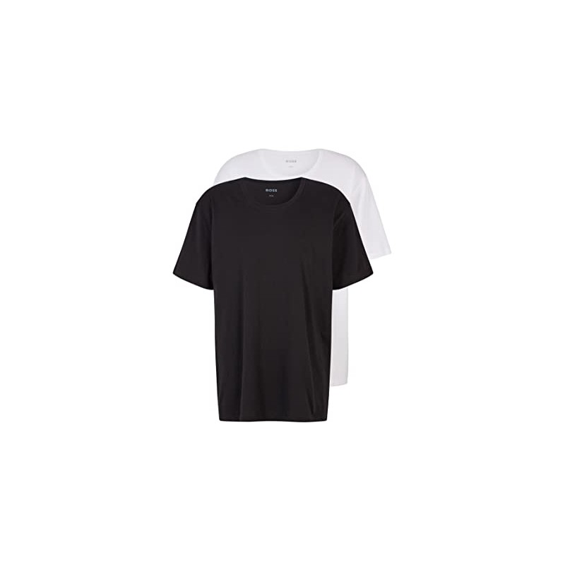 BOSS Men's RN 2P Comfort Logo T-Shirt, New - Open