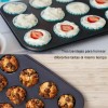 3 Moldes Charola 12 Cupcakes Acero Anti-adherente Repostería