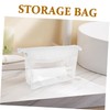 Healvian Clear Travel Makeup Bag Portable Zippered Cosmetic Organizer for