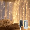 9.8x19.6Ft Curtain String Lights Plug in,600 Warm White LED Curtain