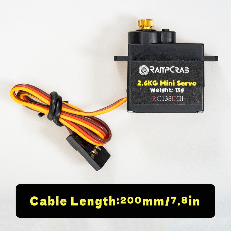 RampCrab Steering Servo with Servo Horn for AX24 SCX24 RC