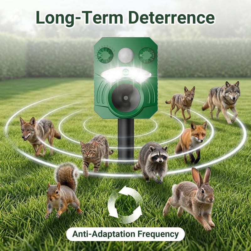 Deer Repellent Device 2 Pack Cat Repellent Outdoor Dog Repellent