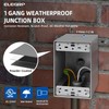ELEGRP 1 Gang Weatherproof Exterior in Use Outlet Cover and