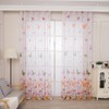 100 x 200 CM Butterfly Pattern Shadow Curtain Grommet Window