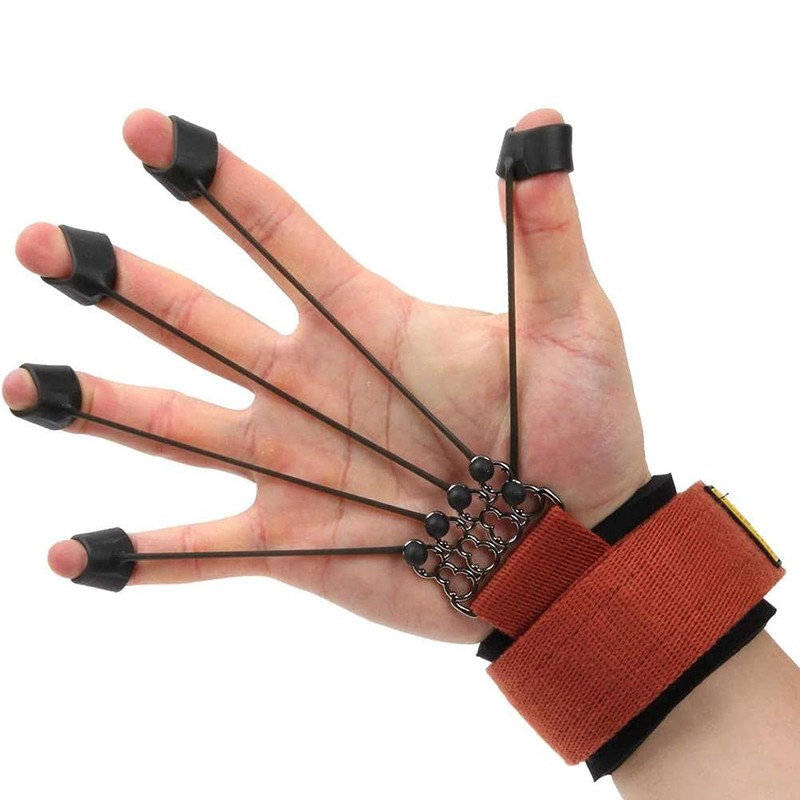 Finger and Hand Stretcher Exerciser, Exercise Equipment with Resistance Band,