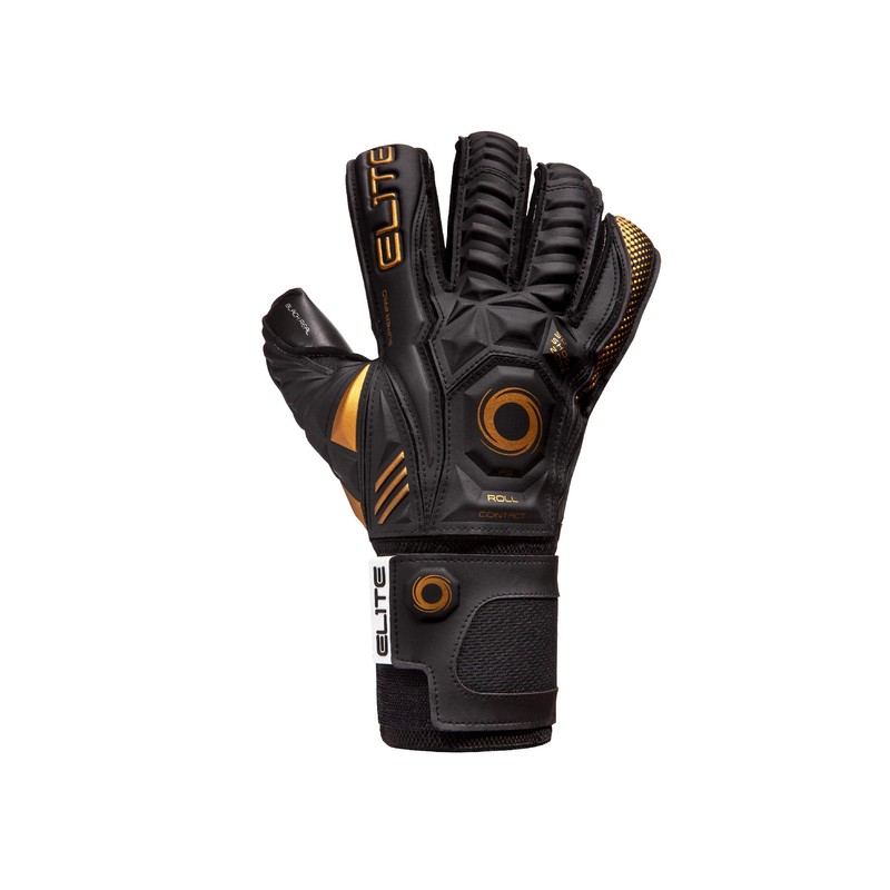 Elite Sports Unisex Adult Goalkeeper Gloves, Black Real, 8