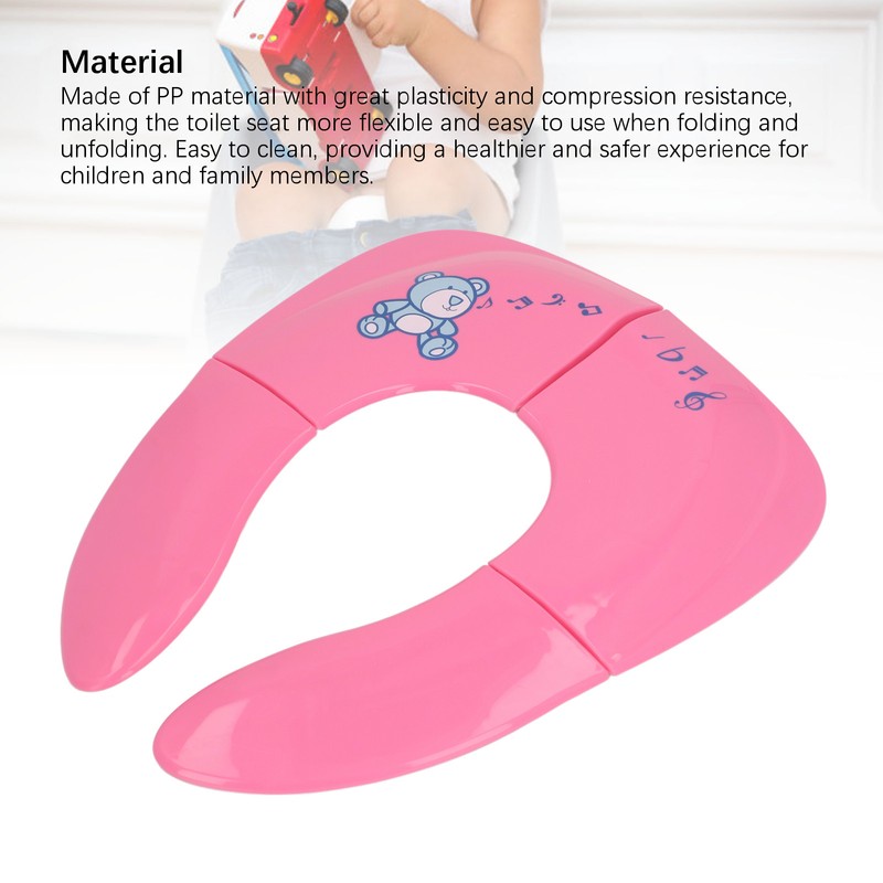 Child Folding Toilet Seat Reusable Non Slip Suction Cups Multifuntional
