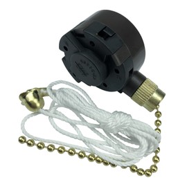 Pull Chain Switch Replace for Zing Ear ZE-268S5 4 Speed 5 Wire Compatible with Ceiling Fan Switch Ceiling Fan Light Lamp Brass