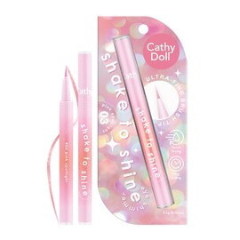 CathyDoll Shake Shine Eyeliner/Glitter Eyeliner Liquid Eyeliner [Multi-Use] Tear Bag, Glitter, Liquid Eyeshadow, Glitter, Highlights) (03 Pink Spotlight)