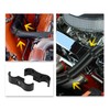 X AUTOHAUX 4pcs Black AN6 14mm Hose Separator Clamp Adapter