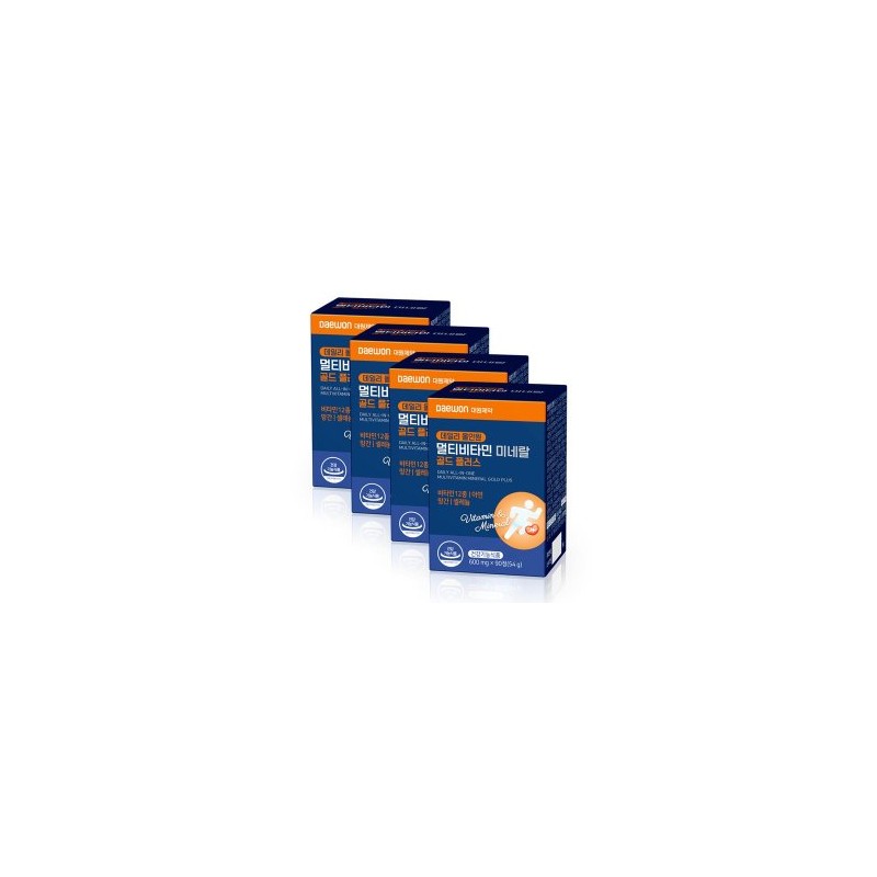 Daily All-in-One Multivitamin Mineral Gold Plus 90 tablets, 4 boxes