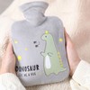 Character insulated water bag Warm and soft microfiber pouch Cool insulated water bag and compress pack Microfiber thermal water bag 2000ml (blue) 2ea