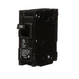 Siemens -HI Q150 50-Amp Single Pole Type QP Circuit Breaker, Black