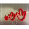 Dinosaur paw Cookie Cutter style (2 inch)