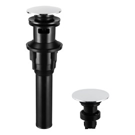 PARLOS Bathroom Faucet Lavatory Vessel Sink Pop Up Drain Stopper with Overflow Chrome, 20715
