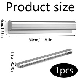 Bonhalter Gastronomie,Bonschiene Bonleiste,Gastronomie Bonhalter,Aluminium Bestellhalter Klemmleiste Zettelhalter Für Hold Orders, Küche Ticket, Bar, Büro, Bestellung, 30cm