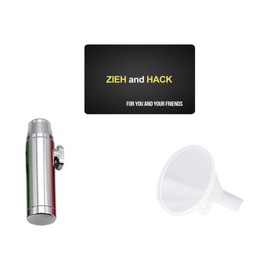 M&M Smartek Doser & Pull and Hack & Tricher for Your Snuff - Snuff - Bottle - Dispenser for on the Go (Silver)