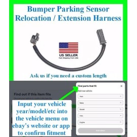 fits Chevy GMC GM Park Assist Sensor Extension Harness Connector Parking Aid