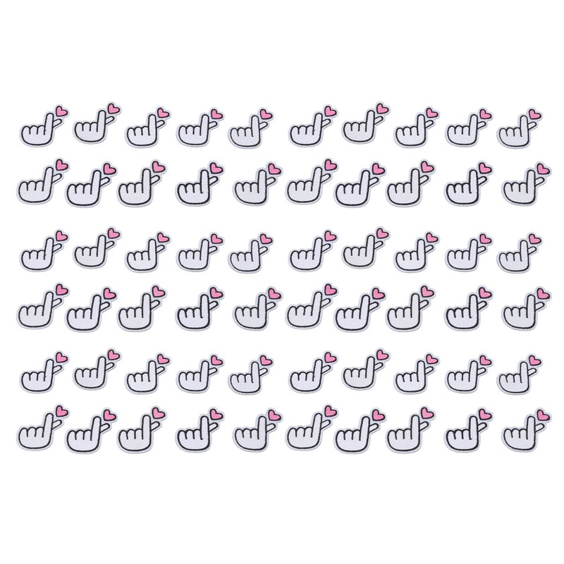 30Pcs Gesture Patches Love Heart Design Premium Cotton Strong Adhesion
