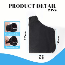 2Pcs Dust Bag for Saws, Replacement Black Saw Anti-Dust Cover, for Easy Disposal of Dust Inside, Suitable for 255 Model
