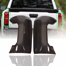 Unbranded Smoked Black Rear Tail Light Lamp Cover Trim For Toyota Tacoma 2024+