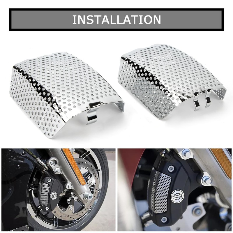 PSLER Caliper Brake Covers for Touring - Front Caliper Screen