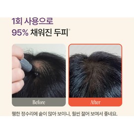 Triconics Triconix Scalp Tattoo Crown Parting Hairline Hair Loss Cover Tint 15g, 3 pieces / 트리코닉스 두피 타투 정수리 가르마 헤어라인 탈모 커버 틴트 15g, 3개