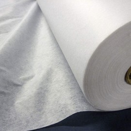 White Mediumweight Fusible Sew Iron On Interfacing Fabric for Face Masks PPE Scrub (1 Meter)