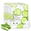Shefave Gurken Tuchmasken Gesicht, 5pcs Anti Aging Gesichtsmasken, Feuchtigkeitsspendende Maske