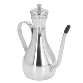 GLOGLOW Stainless Steel Olive Oil Dispenser Easy Food Grade Stainless Steel Oil Bottle Anticorrosion for Home Kitchen 250ML