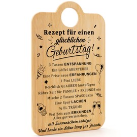 CadeauJoie Birthday Gift for Women Men, UV Printed Bamboo Chopping Board, Gifts for Women Men, Birthday Gift for Mum, Dad, Grandma, Wife, Sister, Boyfriend, Girlfriend