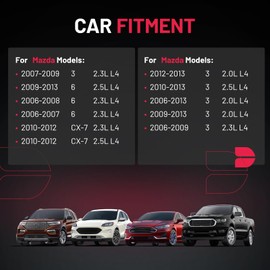 BDFHYK Ignition Coil Pack UF540 and Iridium Spark Plugs 90083 Compatible with 2007-2013 Mazda 3 2006-2013 Mazda 6 2010-2012 Mazda CX-7 2.0L 2.3L 2.5L L4 610-58723 L3G218100 L3G218100A, Sets of 4