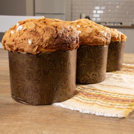 Easter Bread Forms Paska Bread Mold Kulich Paskha Pantone 12pcs Medium 350gr - Pan Stampo Per Pandoro Mold Panettone Paper Molds Baking - Wrapper Panettone Baking Pan Stollen Form Easter Baking Cups