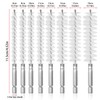 8 pcs Nylon Bore Brush, VEINARDYL 8 Sizes Bristles Twisted