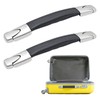2 Pcs Luggage Handle Replacement 23cm Black Long Strap Grip