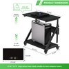 Klobel Height Adjustable Computer Tower Cart Stand, Mobile PC Laptop