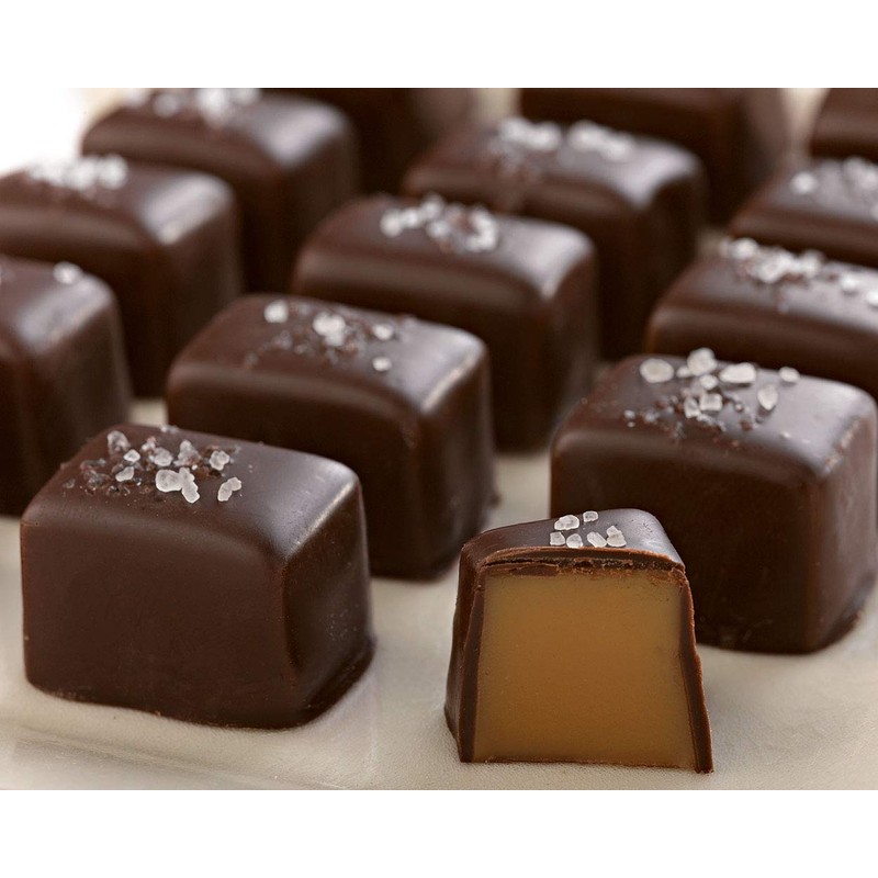 Lake Champlain Dark Chocolate Sea Salt Caramels, 20 Pieces, 7