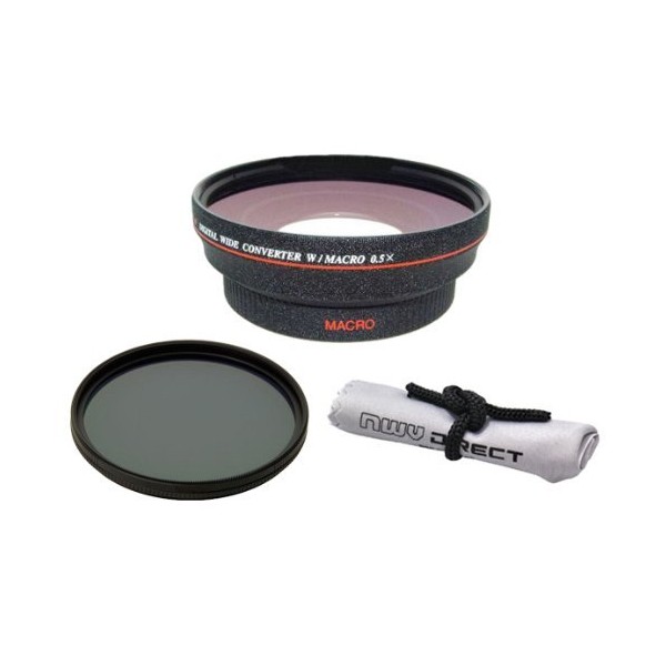 0.43x Wide Angle Lens with Macro Compatible with Sony HDR-CX760V