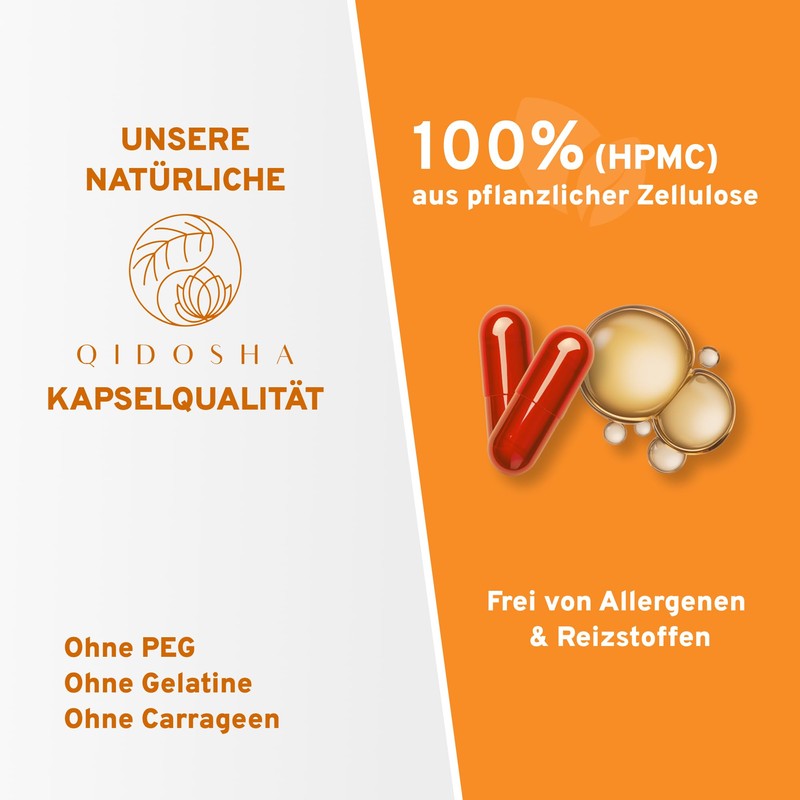 QIDOSHA® Novasol® Curcumin Liquid, 120 Capsules in Pharmacist Glass, 500