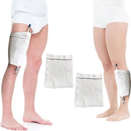 Peakloong 2 PCS Catheter Leg Bag Holder Stay in Place Urine Bags for Men, Women, and Wheelchair Users Stay in Place Urine Bags L