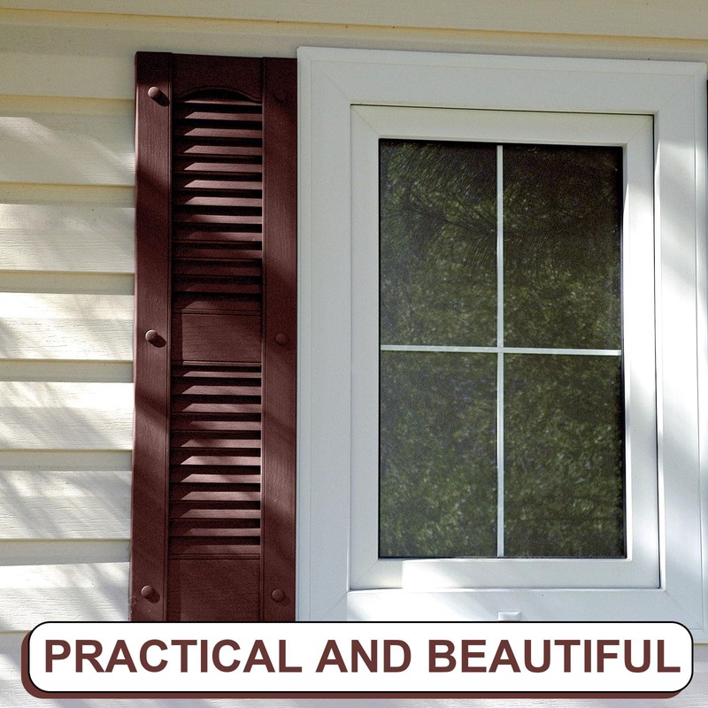 Blulu 18 Pcs 3 Inch Vinyl Shutter Fastener Window Panel