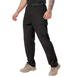 NATUVENIX Hiking Pants Men Lightweight Travel Pants for Men Quick Dry Mens Fishing Pants Water Resistant Cargo Work Pants